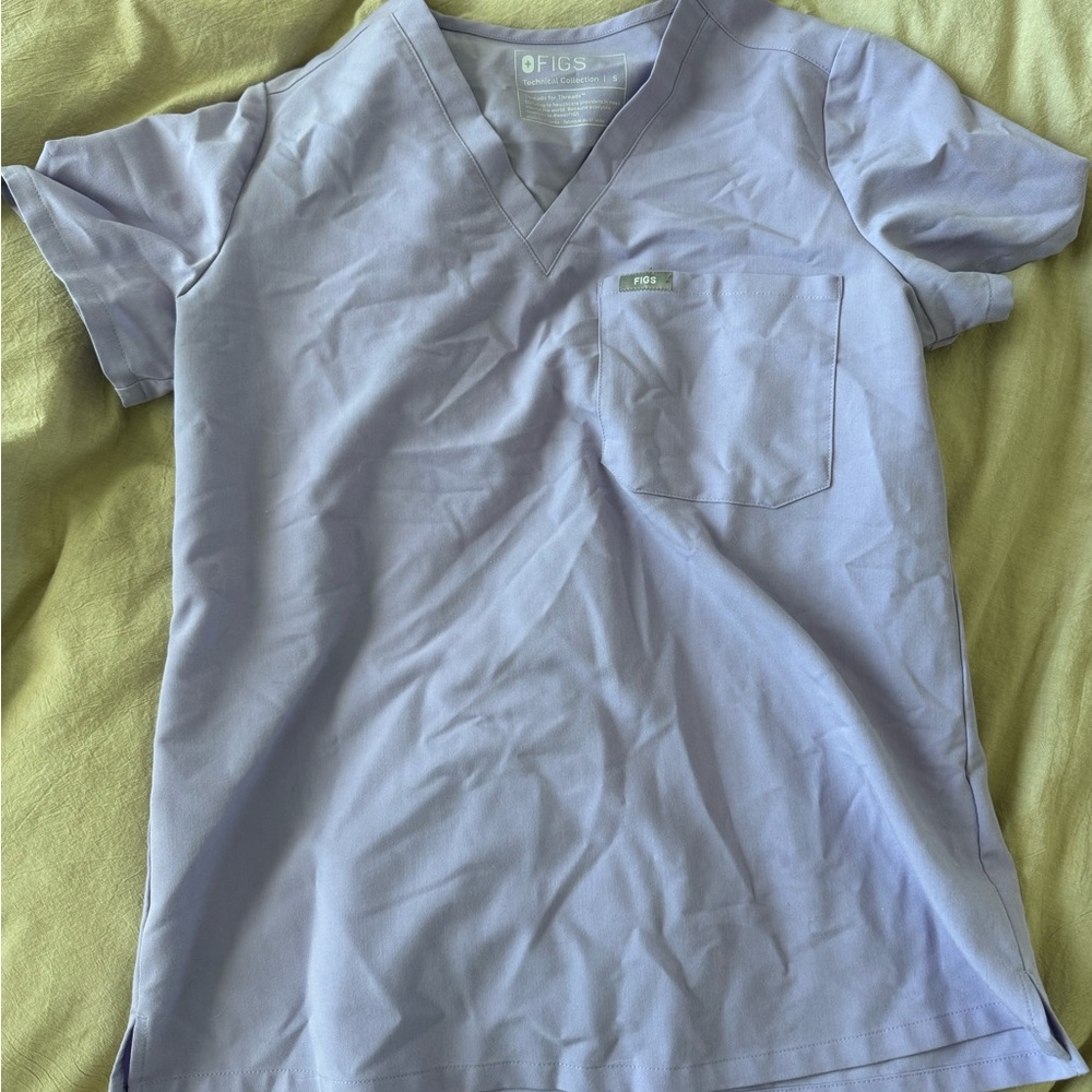 Figs Purple Short Sleeve Tee for Everyday Comfort